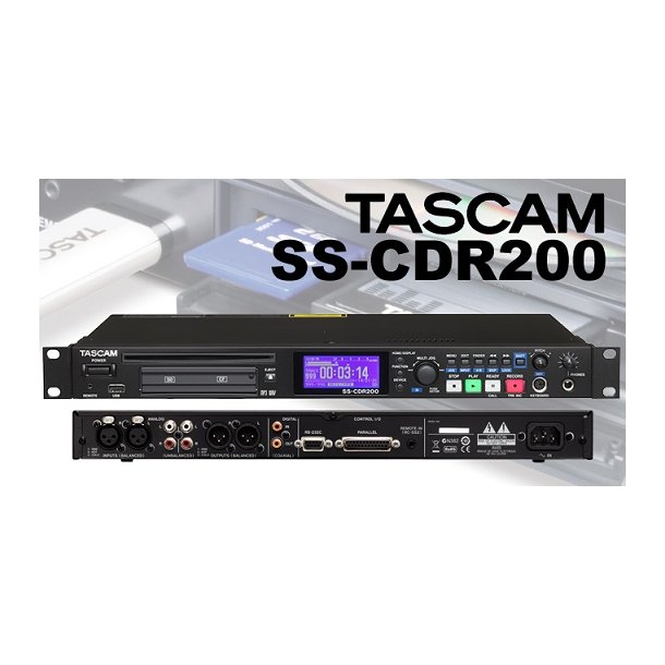 Tascam SSCDR200 Recorder CD/MP3/USB/SD/WAV Tascam