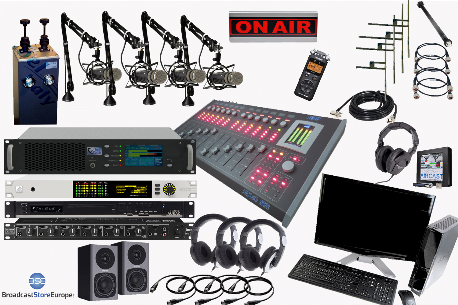 Complete Radio Station 1000W (4800W ERP) Complete Radio Station