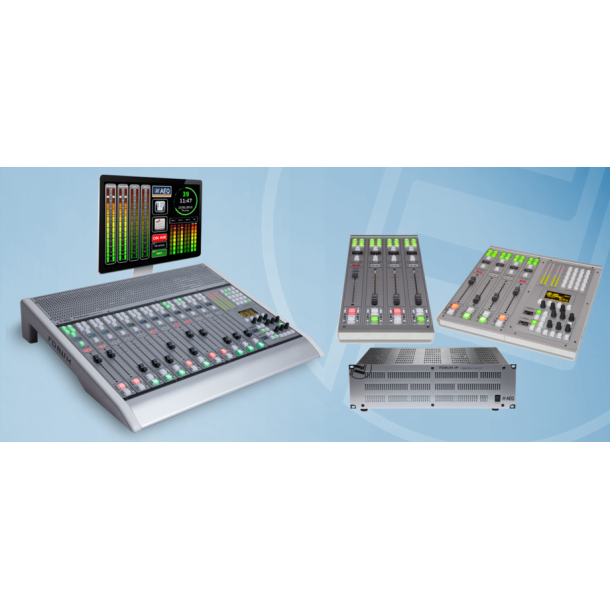 AEQ Forum IP Modular Digital Audio Mixing Console Radio Broadcast