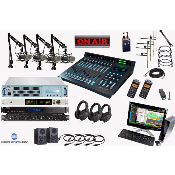Complete Radio Station 1000W (1kW/4800W ERP)low cost Complete FM