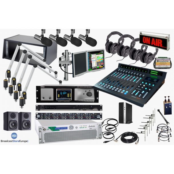 Complete On Air Radio Station 6000W (6 kW/40000W ERP) - Complete FM ...