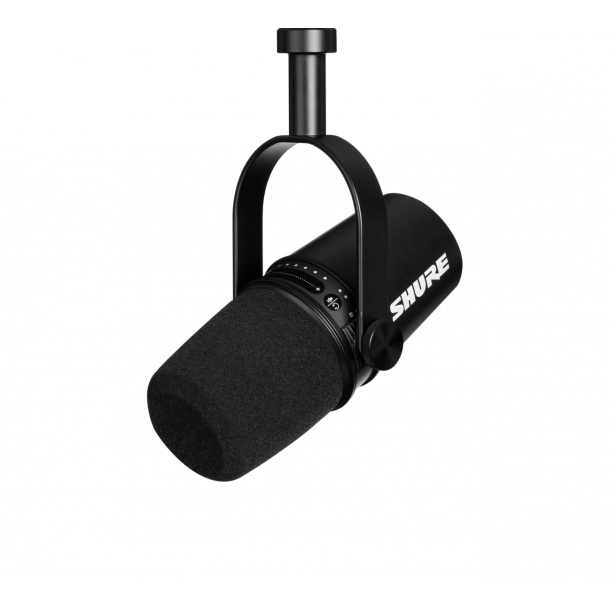 Shure Mv7 B Dynamic Microphone With Xlr And Usb Output W Shureplus And Motiv Black Studio Microphones Broadcaststoreeurope Com