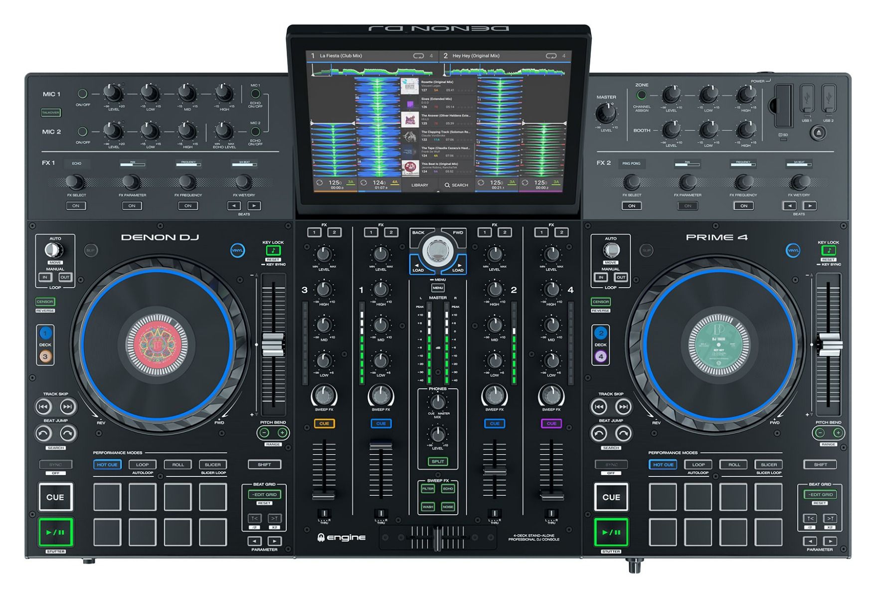 ブラック系かわいい Denon Prime4 Dj機器 楽器 器材ブラック系 55 990 Www Maddysprintshop Com
