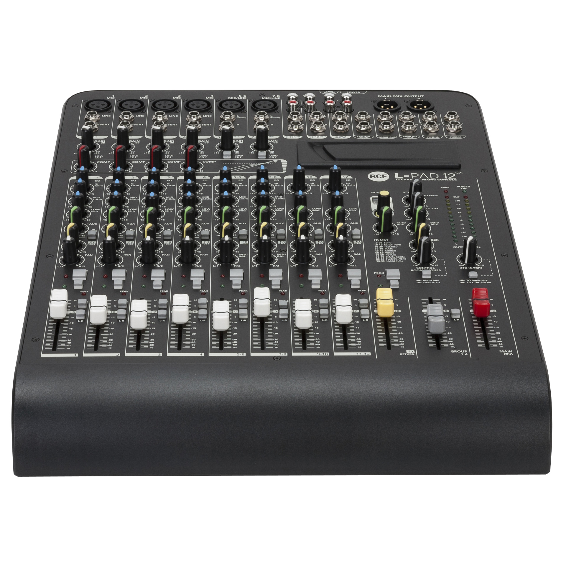 RCF Livepad 12C mixer, 6 Mic + 4 x Stereo Line Studio / Live Mixers M Pro Broadcast ApS