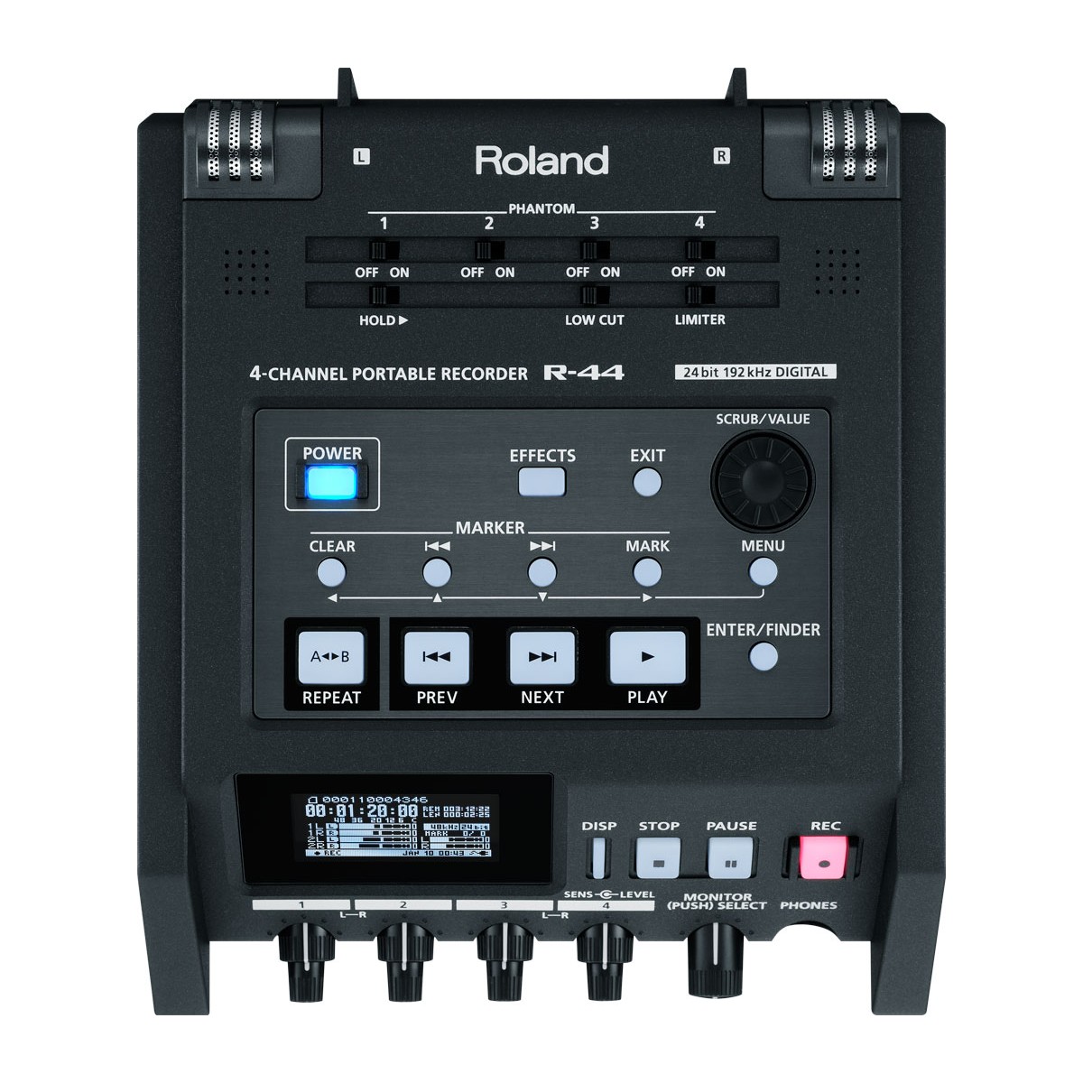 Roland R44 4 CH Portable Recorder Players & Recorders